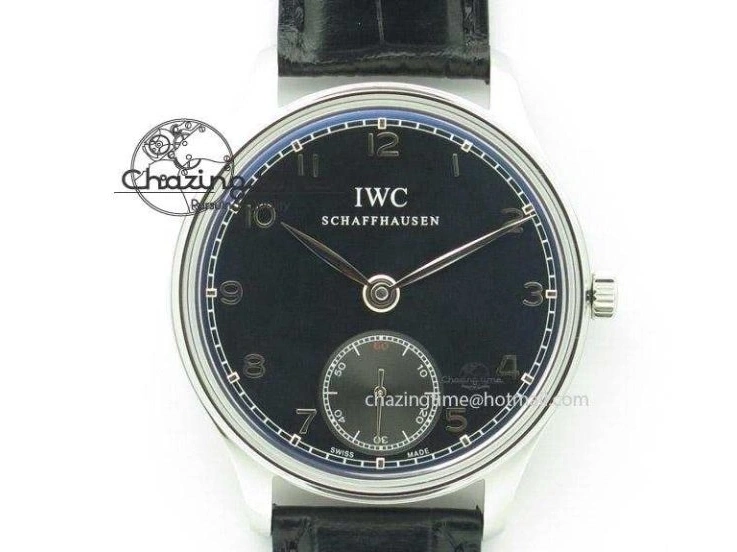 MIROTIME 0331 Portuguese Tourbillon Power Reserve Moonphase SS Black Dial On Black Leather Strap TechFriendly 7321